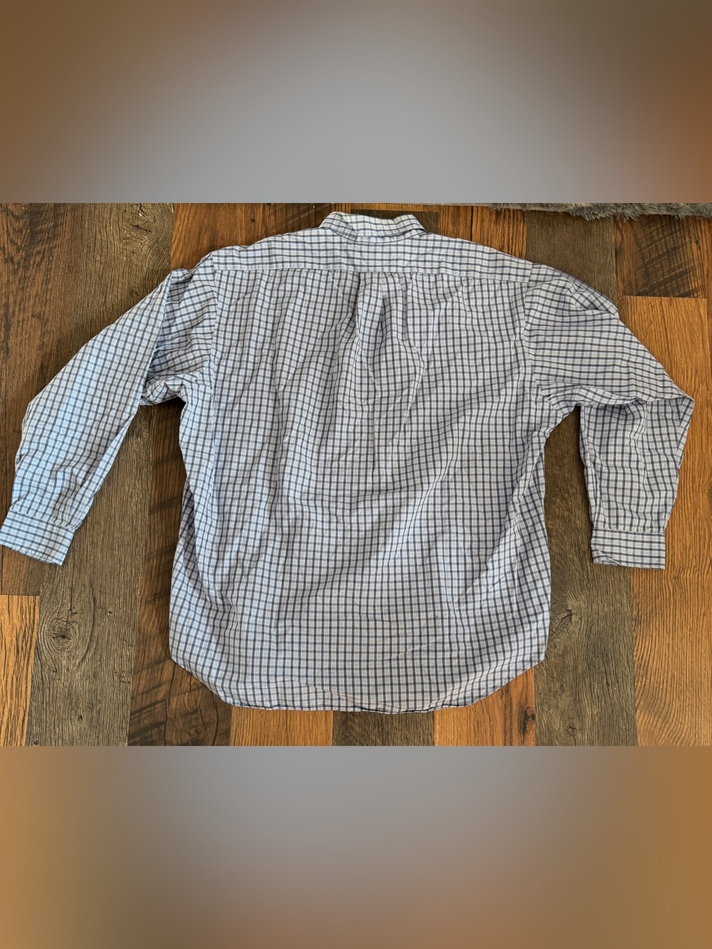 Ralph Lauren Blue & White Windowpane Button-Down Shirt - Picture 7 of 7